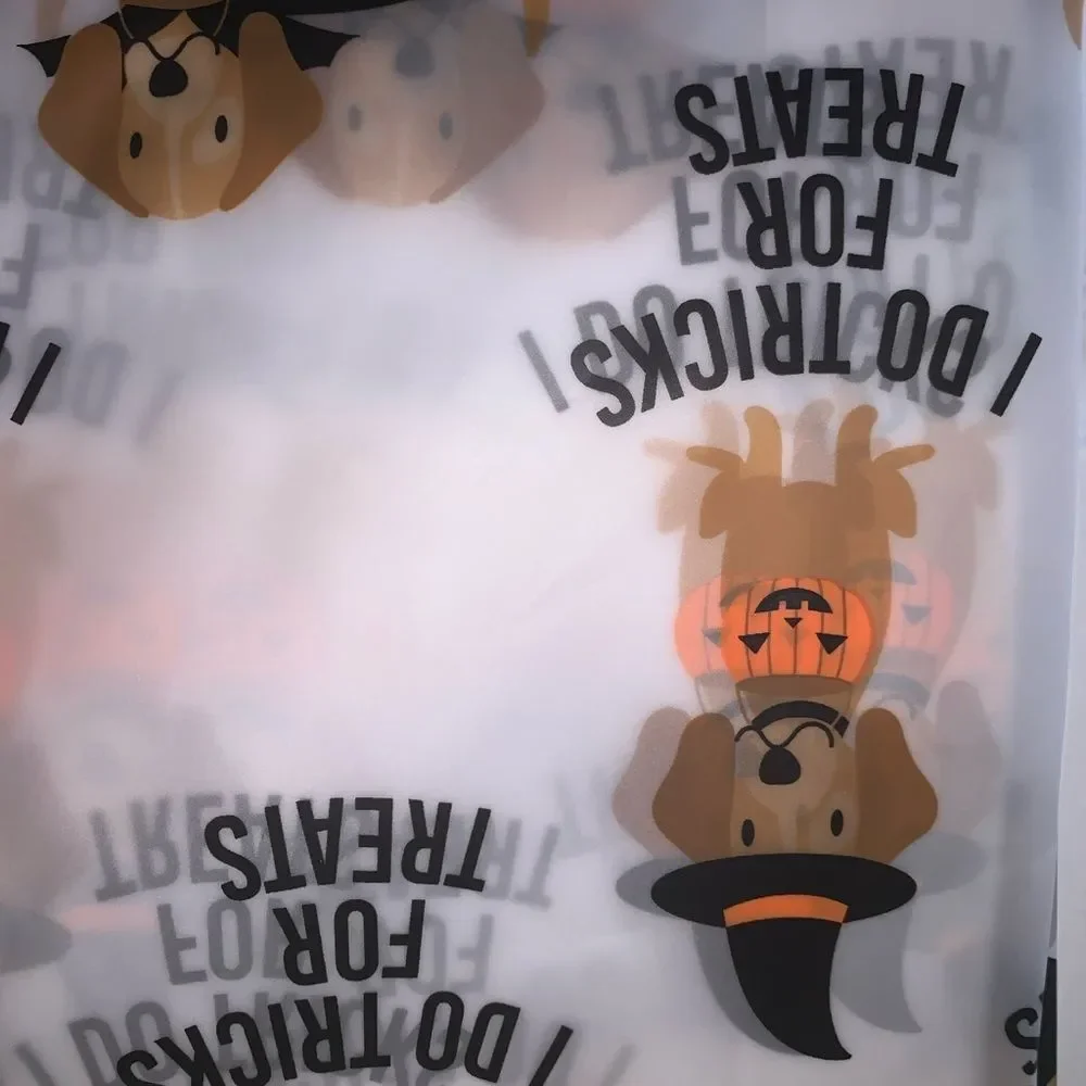 Halloween Dog Trick For Treats Shower Curtain